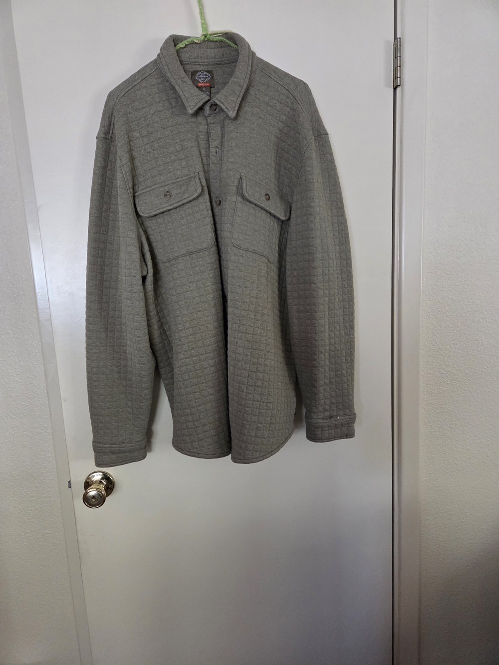 Men's Quilted Overshirt Jacket - Pale Green